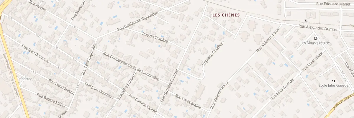 Plan du 15 Rue Courbet à Montauban