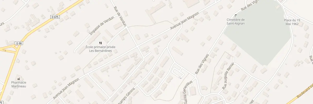 Plan du 1 Rue Pierre Sudreau à Saint-Aignan