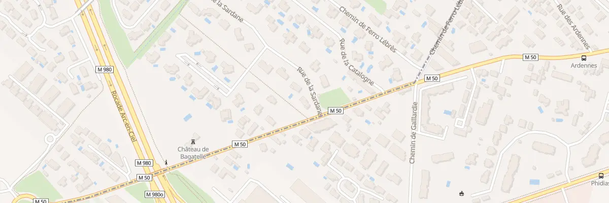 Plan du 1A Rue de la Sardane à Tournefeuille
