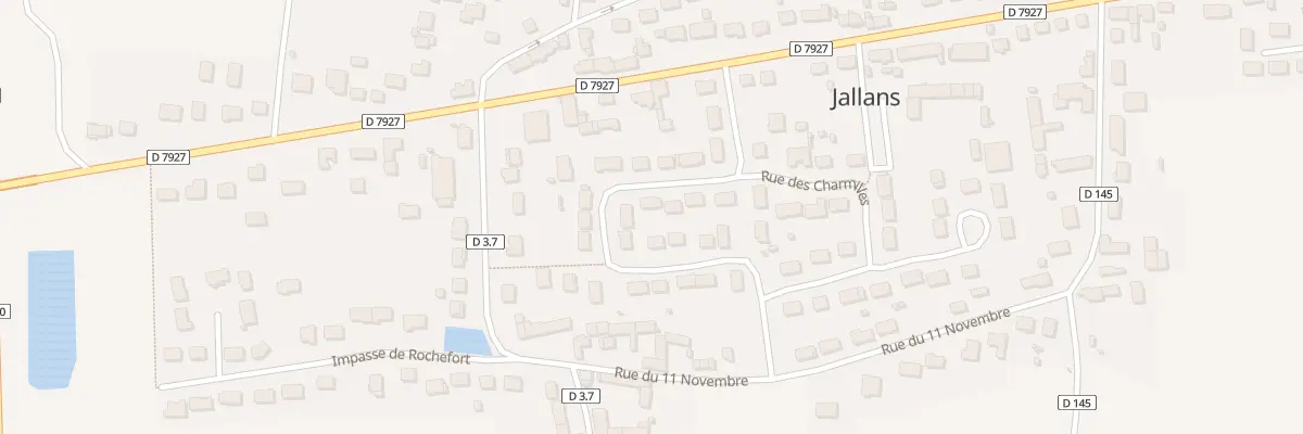 Plan du 10 Rue des Tilleuls à Jallans