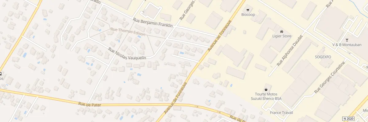 Plan du 1427 Av de Fonneuve à Montauban