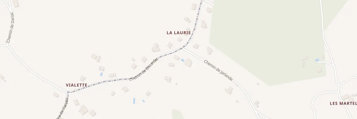 Plan du 30 Che de Jarlande à Lamothe-Capdeville
