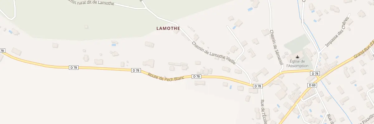 Plan du 380 Rte du Pech Blanc à Lamothe-Capdeville