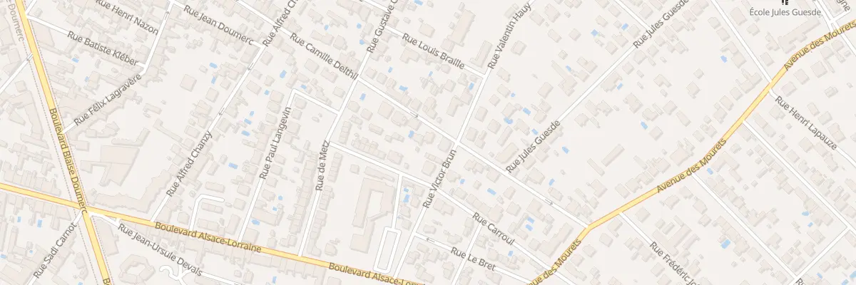 Plan du 634 Rue Camille Delthil à Montauban