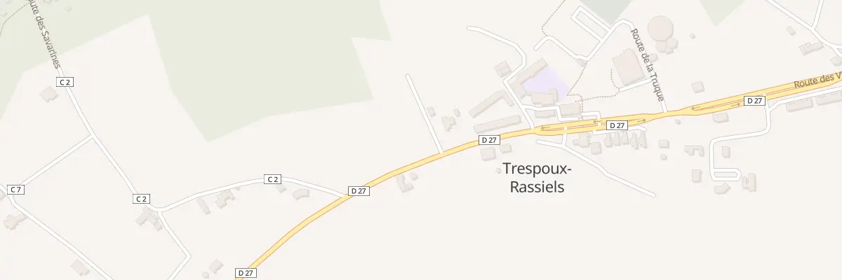 Plan du 15 Peyros Quillados à Trespoux-Rassiels