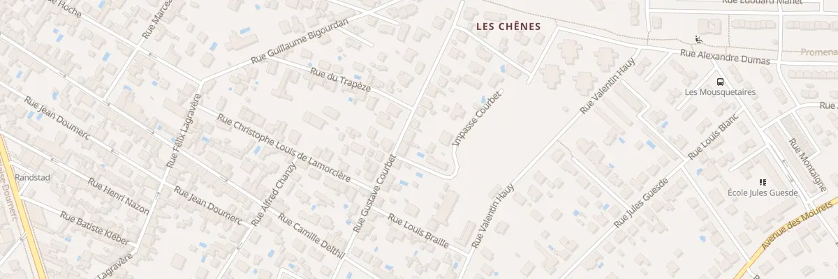 Plan du 20 Rue Courbet à Montauban