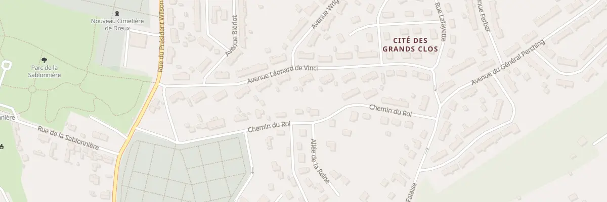 Plan du 15B Che du Roi à Dreux