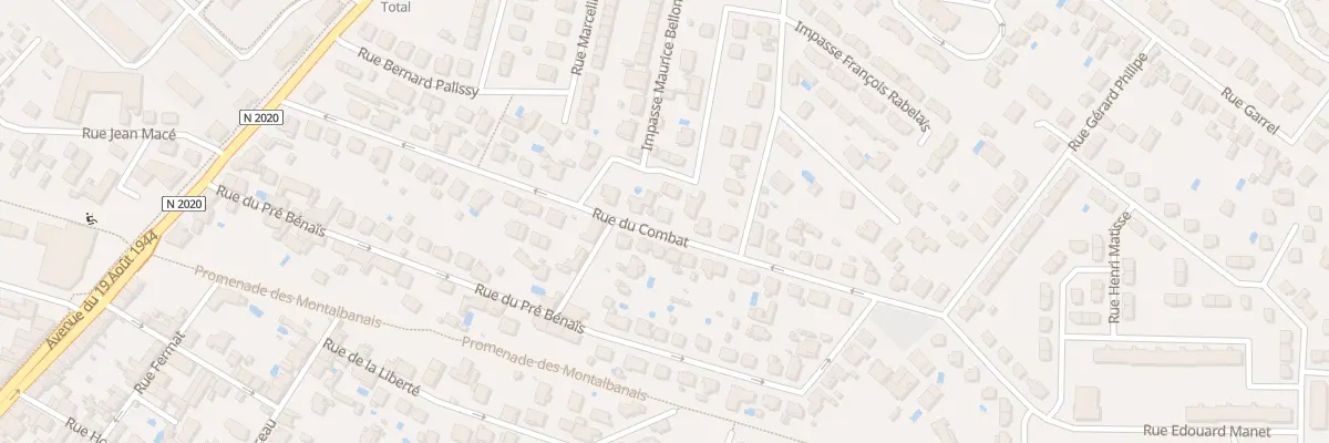 Plan du 309 Rue du Combat à Montauban
