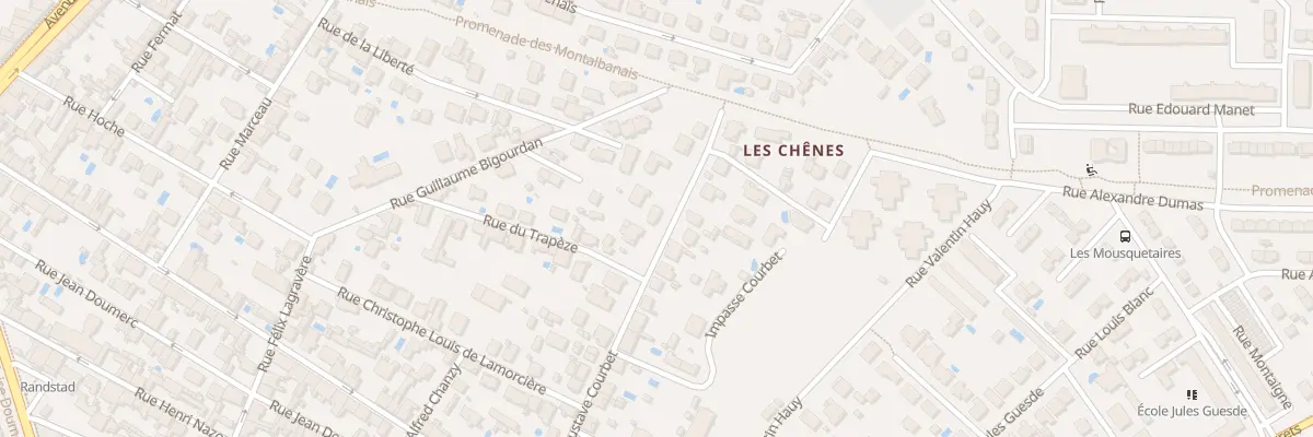 Plan du 21 Rue Courbet à Montauban