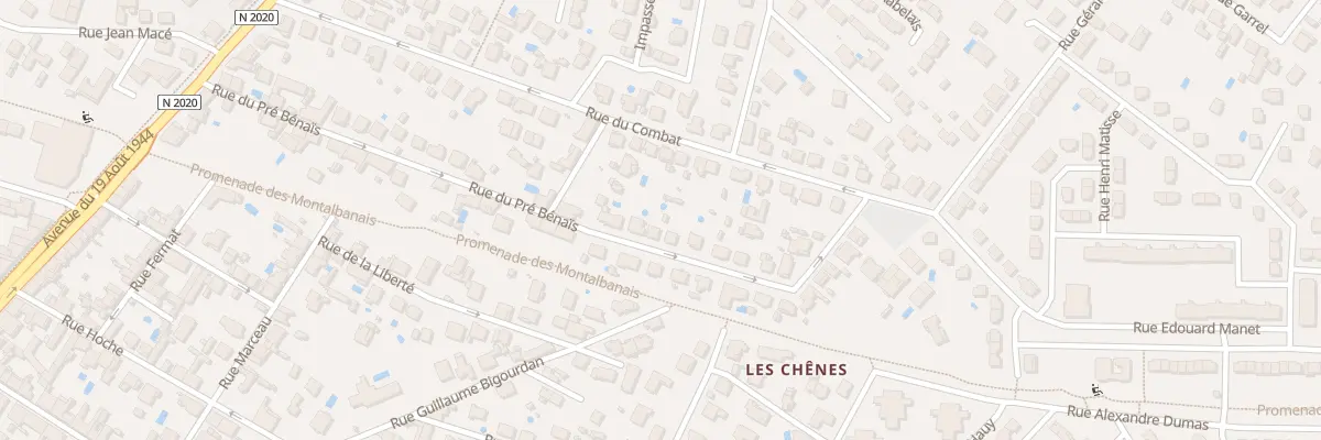Plan du 29 Rue du Pré Bénaïs à Montauban