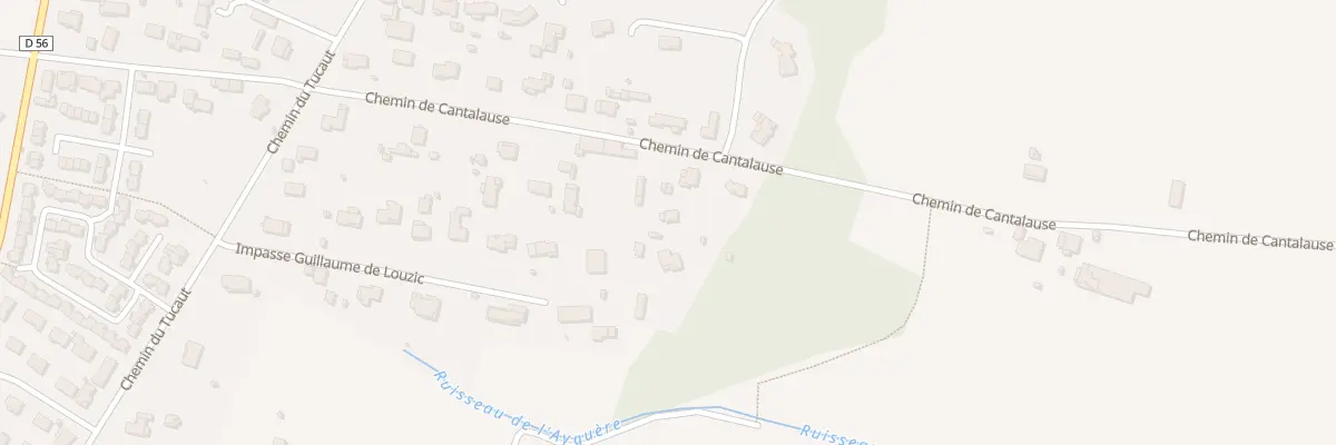 Plan du 500 Che de Cantalause à Eaunes