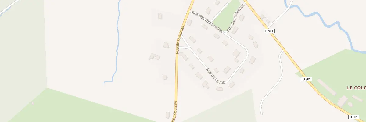 Plan du 2 Rue Du Lavoir à Saint-Bonnet-la-Rivière