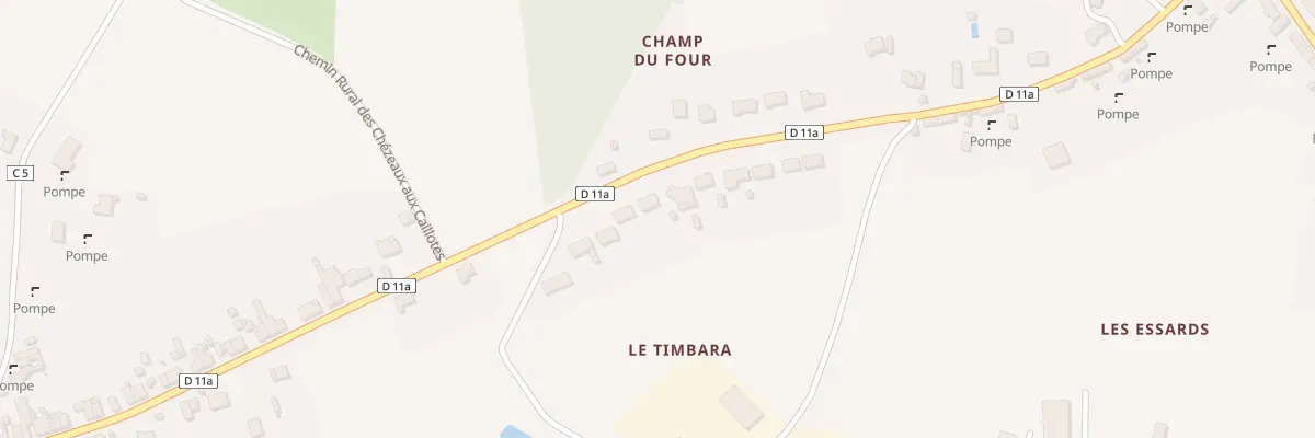 Plan du 10 Champ du Four à Vendœuvres
