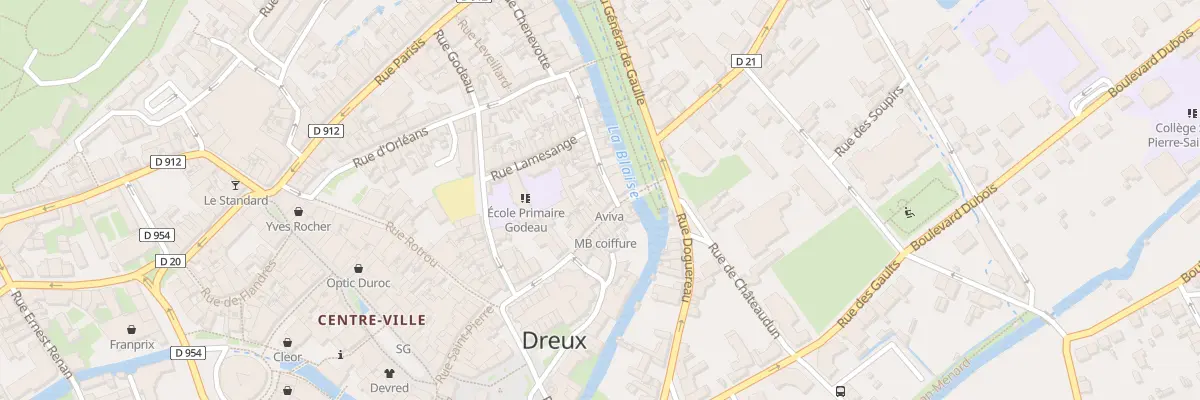 Plan du 23B Rue de Senarmont à Dreux