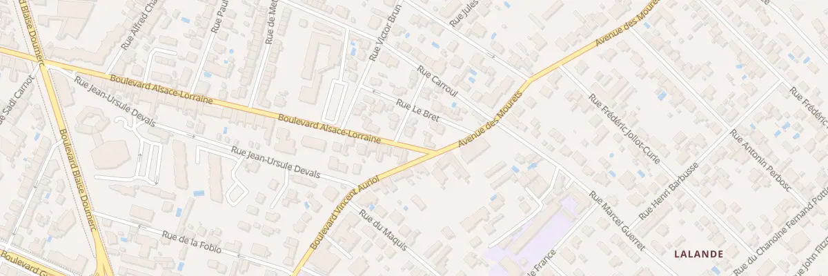 Plan du 1 Rue Jean Mermoz à Montauban