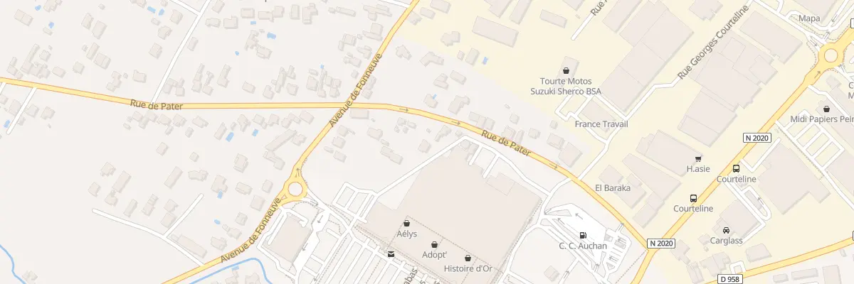 Plan du 295 Rue de Pater à Montauban