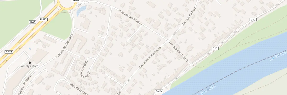 Plan du 8B Av des Pyrénées à Roques