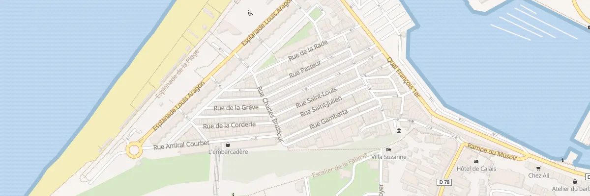 Plan du 45 Rue Thiers au Tréport
