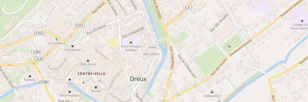 Plan du 14 Rue de Senarmont à Dreux