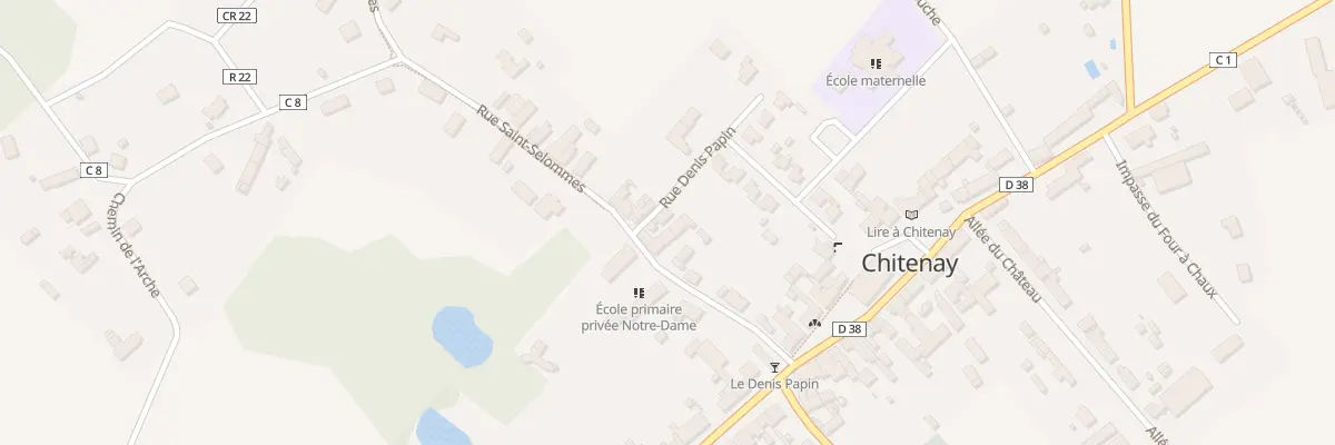 Plan du 15 Rue Denis Papin à Chitenay