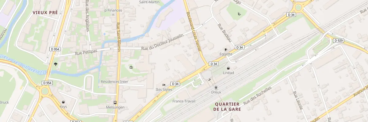 Plan du 4 Pl des Ffi à Dreux