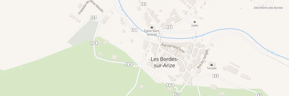 Plan du 4 Rue des Anc Combattants 14-18 aux Bordes-sur-Arize