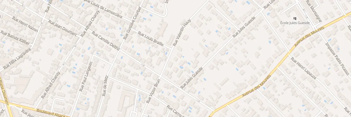 Plan du 9 Rue Louis Braille à Montauban