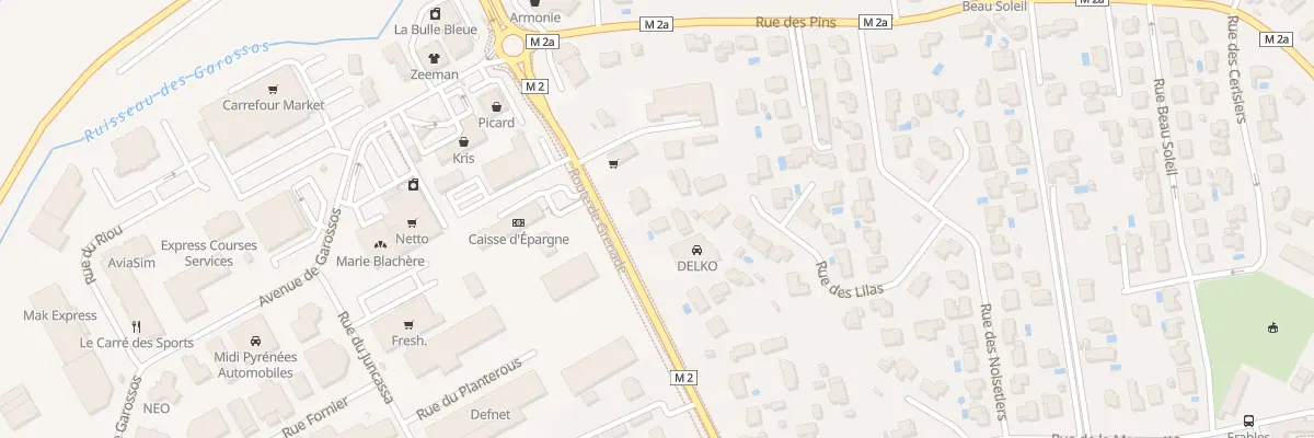 Plan du 58 Rte de Grenade à Beauzelle