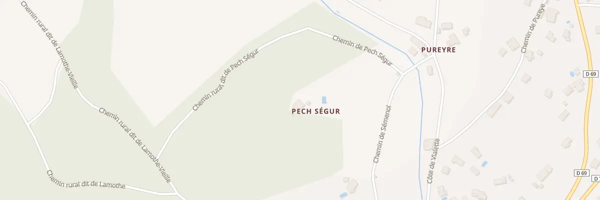 Plan du 5123 Pech Segur à Lamothe-Capdeville