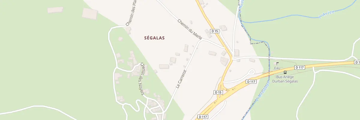 Plan du 151 Segalas à Durban-sur-Arize
