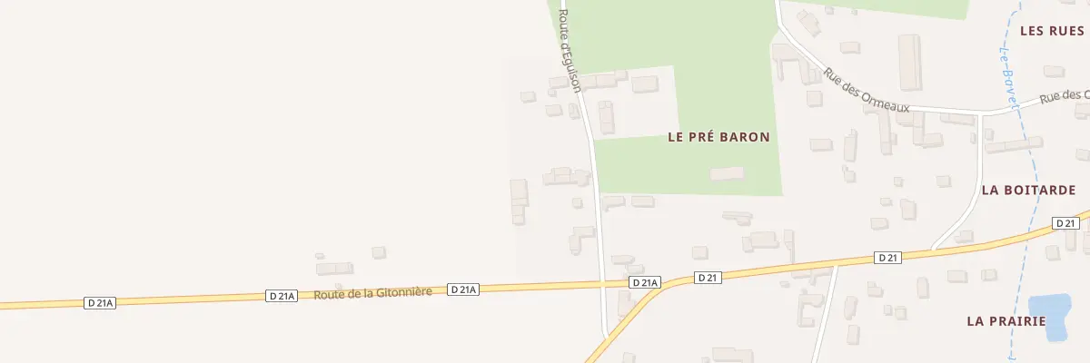 Plan du 5 Rte d’Eguison à Oisly