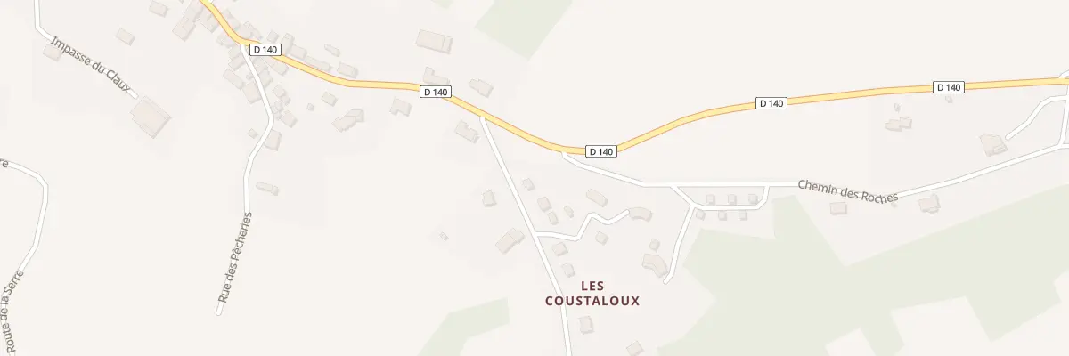 Plan du 3 Rue Des Coustaloux à Vars-sur-Roseix