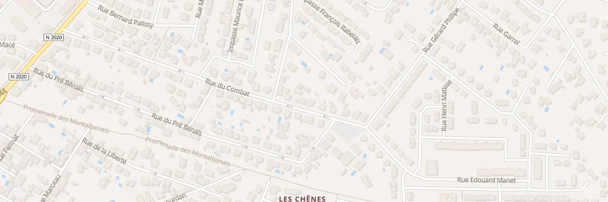 Plan du 425 Rue du Combat à Montauban