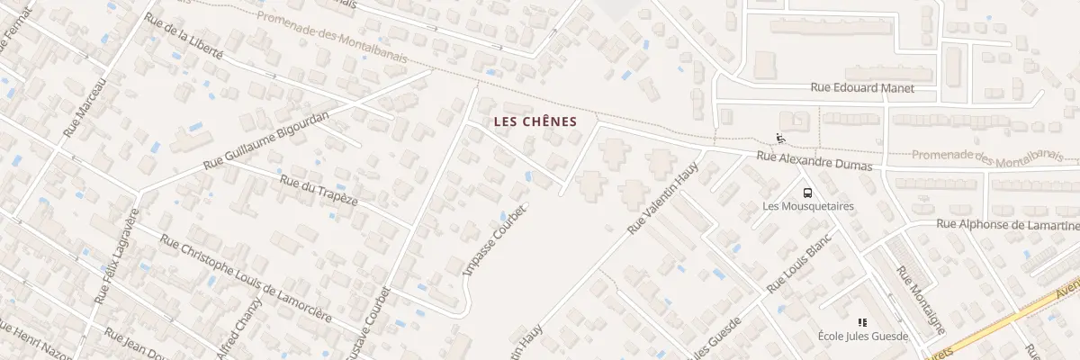 Plan du 36A Rue Courbet à Montauban