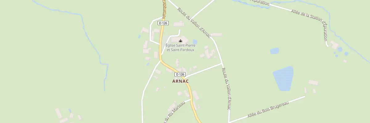Plan du 1 All du Pas de la Mule à Arnac-Pompadour