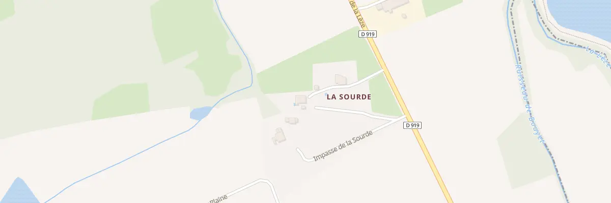Plan du 92 La Sourde à Castagnac