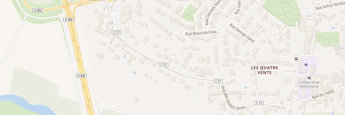 Plan du 28 Rue des 4 Vents à Vineuil