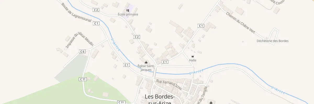 Plan du 5 Pl Albert Ladeveze aux Bordes-sur-Arize