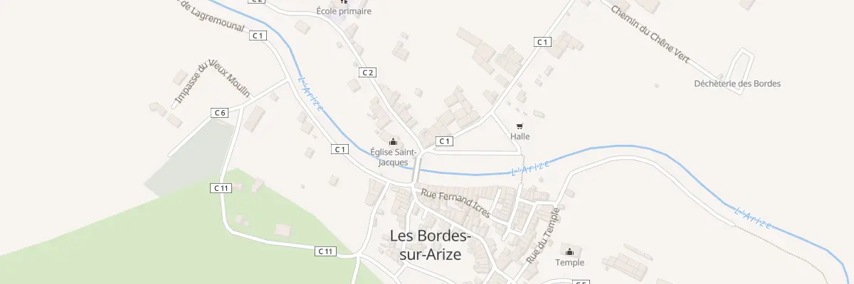 Plan du 122 Le Bout du Pont et Carrera aux Bordes-sur-Arize