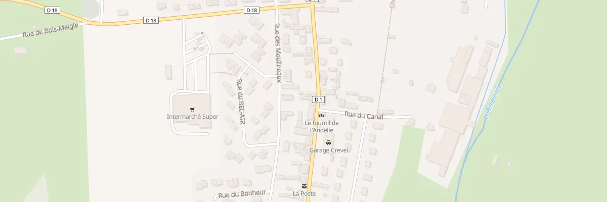 Plan du 66 Rue du Gen de Gaulle à Perriers-sur-Andelle