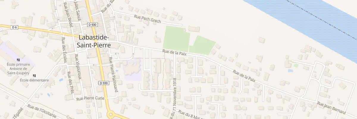 Plan du 172 Rue de la Paix à Labastide-Saint-Pierre