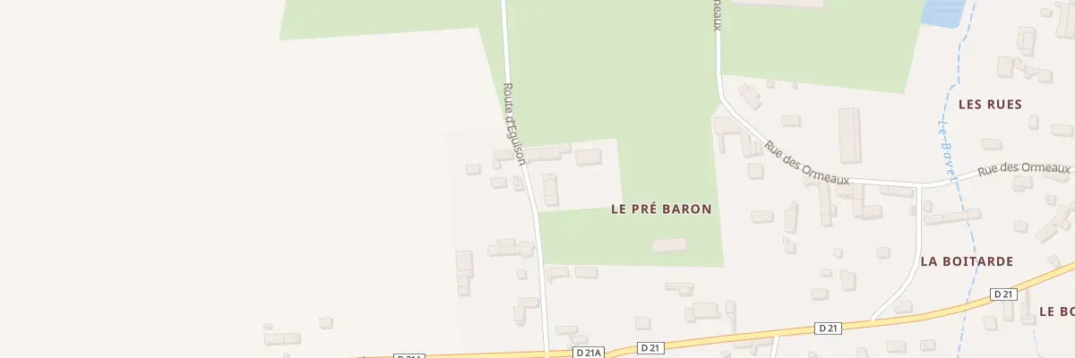 Plan du 8 Rte d’Eguison à Oisly