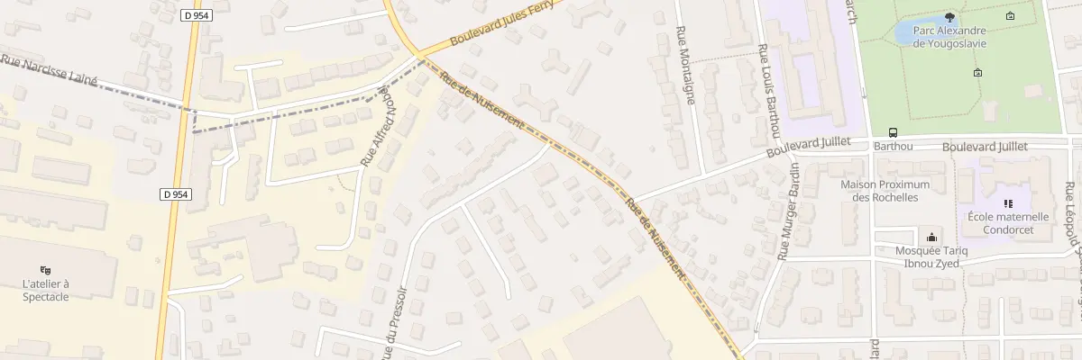 Plan du 1 Rue du Pressoir à Vernouillet