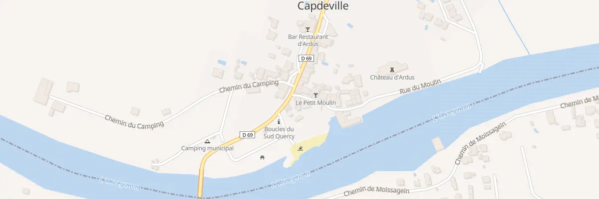 Plan du 2 Rue du Moulin à Lamothe-Capdeville
