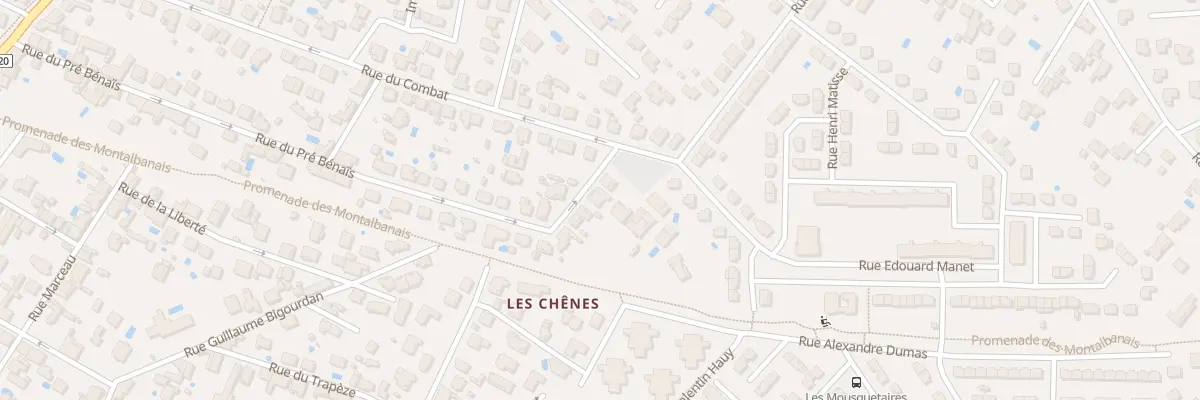 Plan du 56 Rue du Pré Bénaïs à Montauban