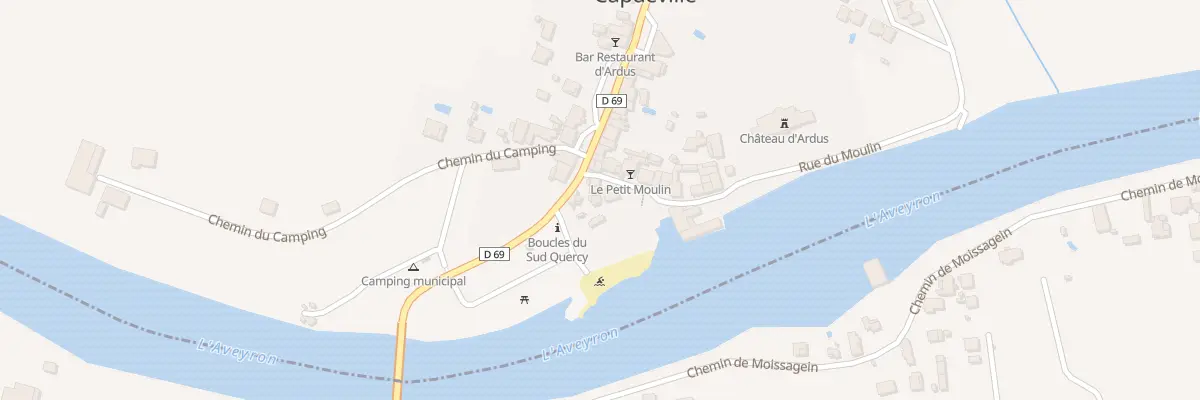 Plan du 6 Rue du Moulin à Lamothe-Capdeville