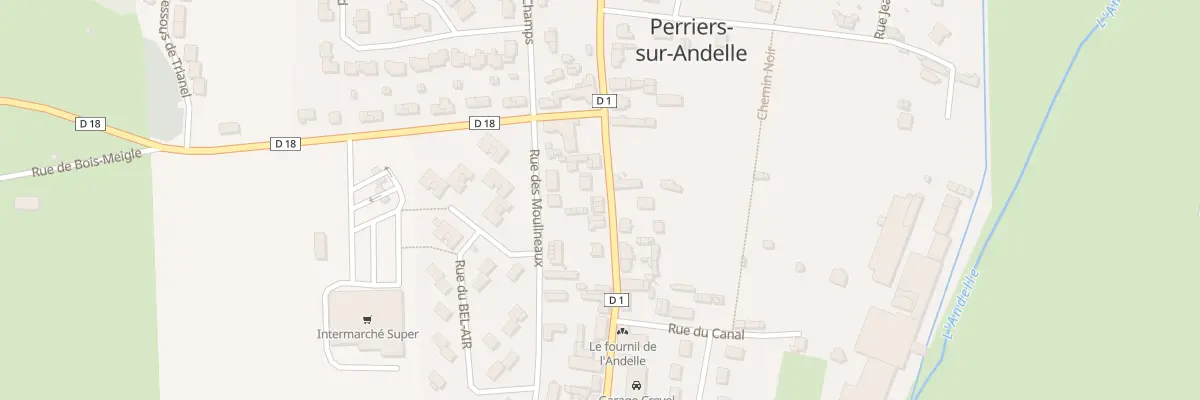 Plan du 52 Rue du Gen de Gaulle à Perriers-sur-Andelle
