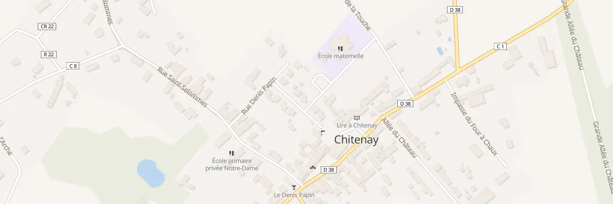 Plan du 10 Rue Denis Papin à Chitenay