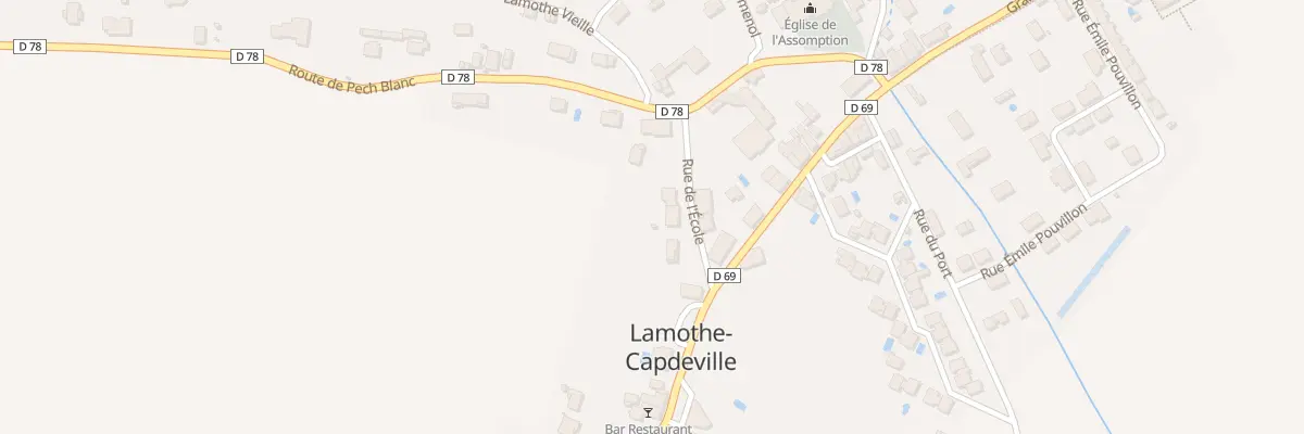 Plan du 4 Rue de l’Ecole à Lamothe-Capdeville