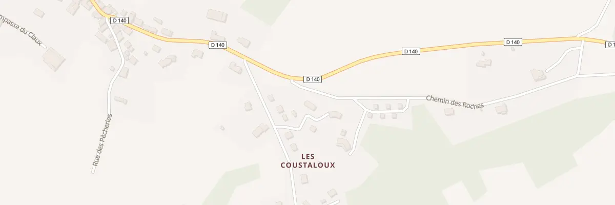 Plan du 9 Rue Des Coustaloux à Vars-sur-Roseix